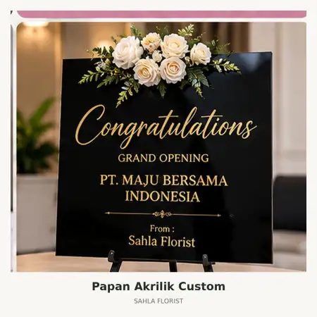 Papan Bunga Akrilik Ngampilan